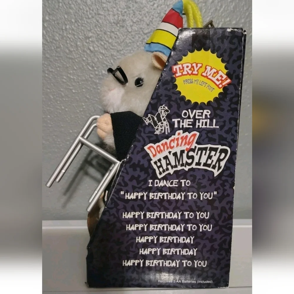 Gemmy Dancing Hamster Over The Hill Birthday Animated Singing (not Tested) 2003